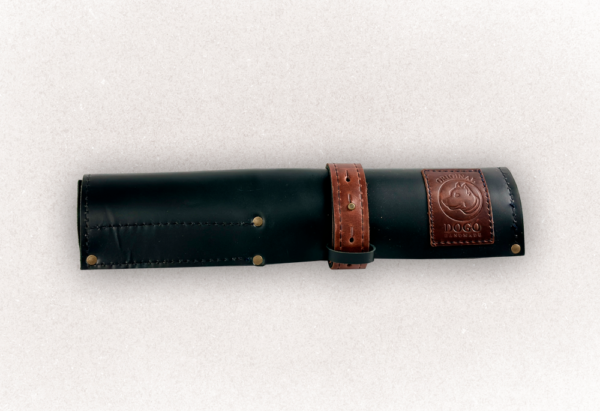 Knife Roll Bag - Black & Brown - Small - Image 3
