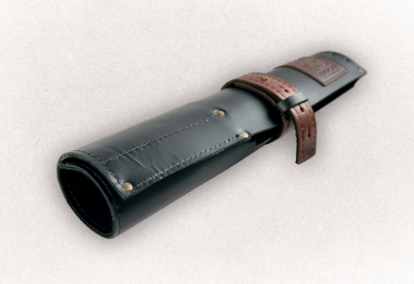Knife Roll Bag - Black & Brown - Small - Image 4