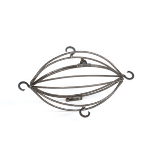 Oval Steel Basket Grill