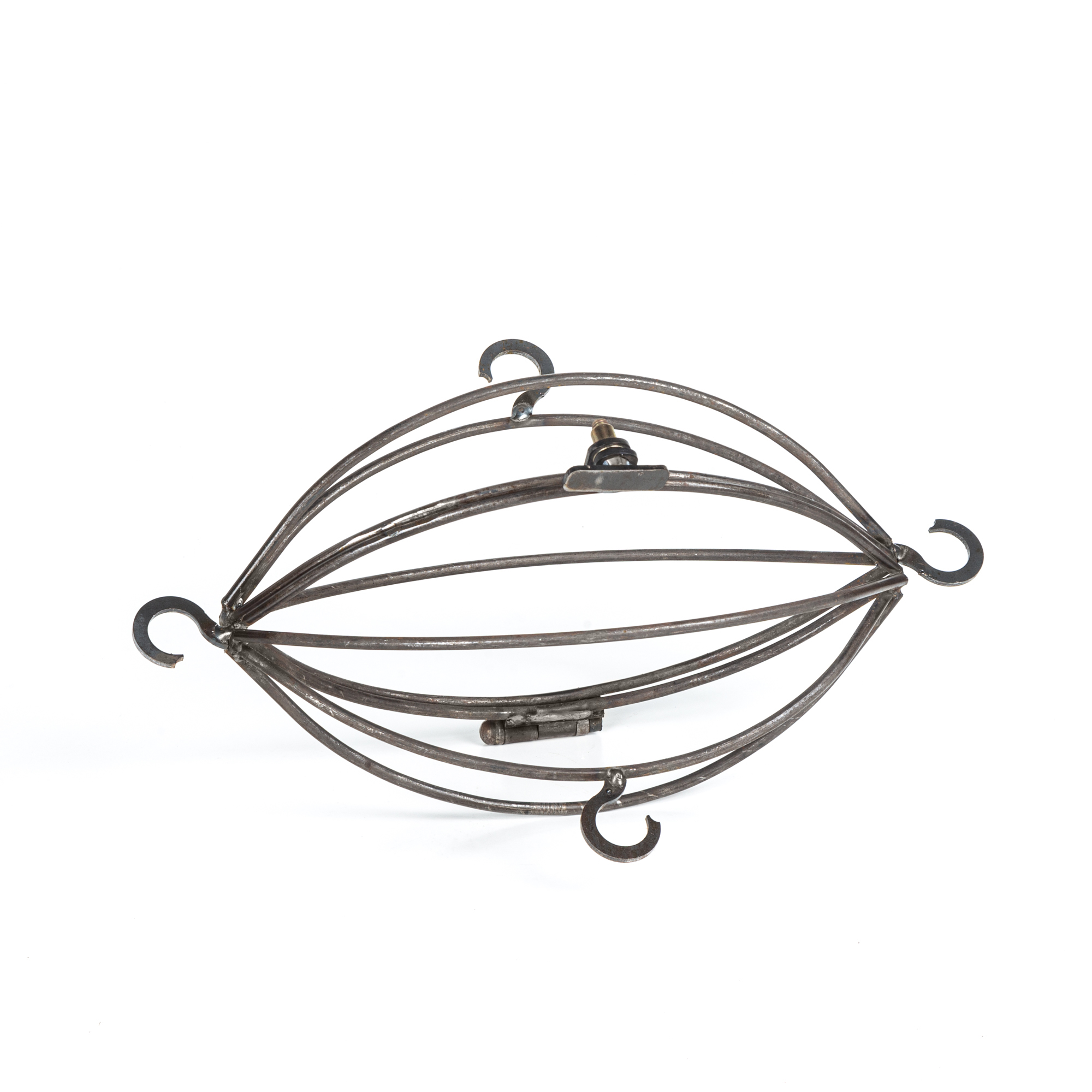 Oval Steel Basket Grill